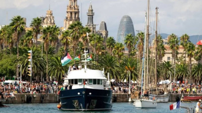 Flotilha em Barcelona
