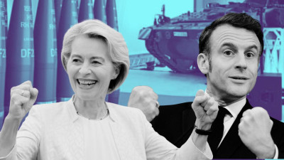 Ursula von der Leyen e Emmanuel Macron