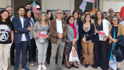 Coligação Avançar Leiria na Estação de comboios de Leiria