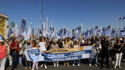 Ação da Frente Comum em setembro deste ano.
