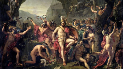 Leonidas nas Termópilas | Jacques Louis David