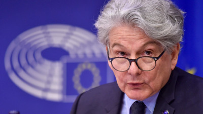 Thierry Breton no Parlamento Europeu