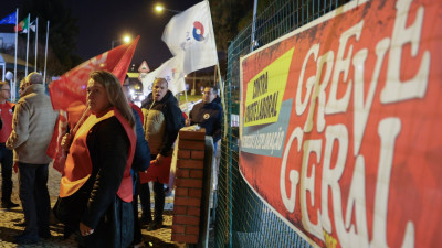 Piquete de greve em Lisboa