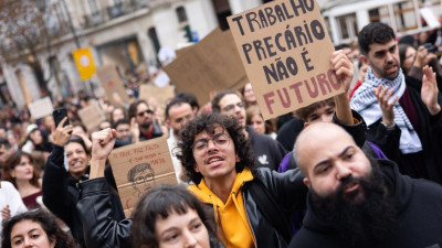 manifestação da greve geral em Lisboa