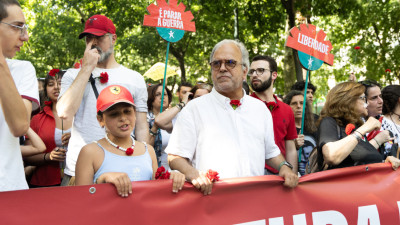 José Manuel Pureza no 25 de Abril em Lisboa