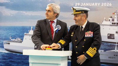 Ministro Nuno Melo com o Chefe do Estado-Maior da Armada Jorge Nobre de Sousa