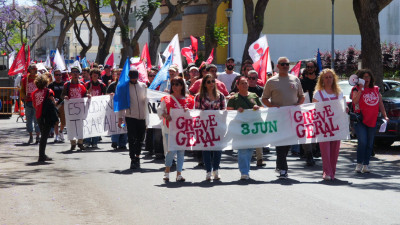 Manifestação da greve geral em Setúbal