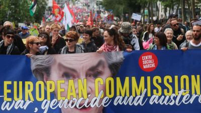 Manifestação etse domingo em Bruxelas. 