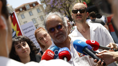 José Manuel Pureza na manifestação da greve geral em Lisboa