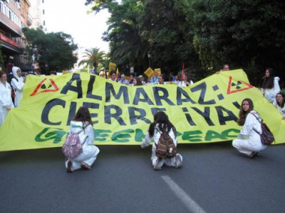 Manifestação pelo encerramento da central nuclear de Almaraz, 11 de junho de 2016 – Foto de Almerinda Bento