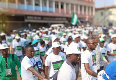Marcha da juventude do Bloco Democrático em Malanje