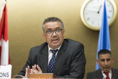 Tedros Ghebreyesus, presidente da OMS. Foto: UN Geneva/Flickr