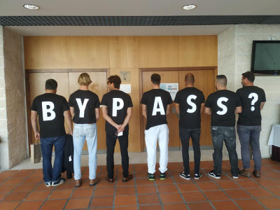 Foto de uma ação do movimento SOS Cabedelo.