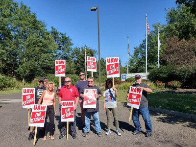 Trabalhadores da General Motors em greve. Outubro de 2019.