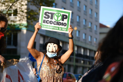 cartaz "Stop Ecocídio"