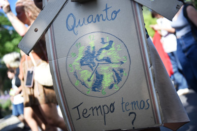 Greve Climática Estudantil. Foto de Ana Mendes.