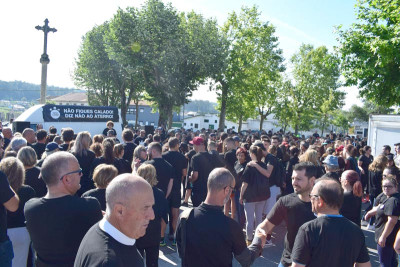 Protesto contra o aterro em Sobrado, concelho de Valongo