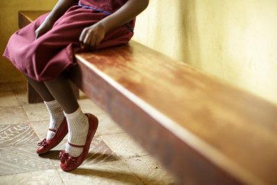 Foto da campanha da UNICEF contra a mutilação genital feminina em 2014.