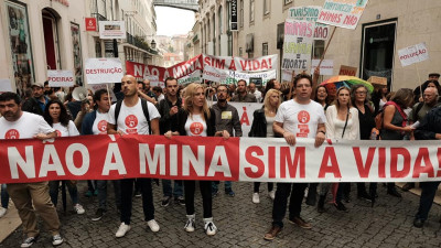 Manifestação contra a exploração de lítio. Setembro de 2019. Lisboa.