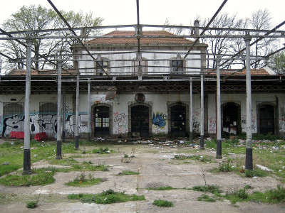 Antiga gare da Estação da Boavista no Porto. 2008.