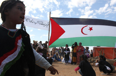 Acampamento de refugiados sarahuis no sul da Argélia