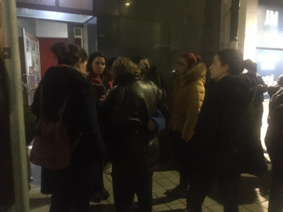 Moradores em solidariedade com Joana Pacheco, despejada pela Câmara do Porto.