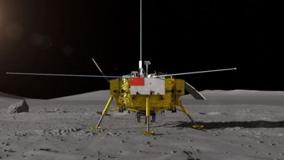 A chegada de uma sonda chinesa à face escondida da Lua foi um sinal para o mundo – Foto da sonda Chang’e-4