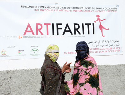 Imagem de ARTifariti 2020 (Encontros de Arte e Direitos Humanos do Sahara Ocidental) – publicada em www.pressenza.com