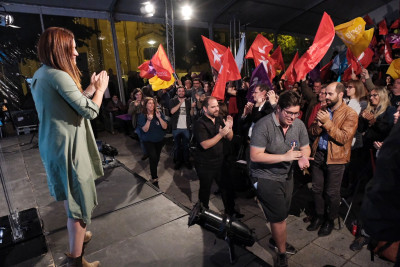 Comício em Braga, Europeias 2019. Foto de Paula Nunes.