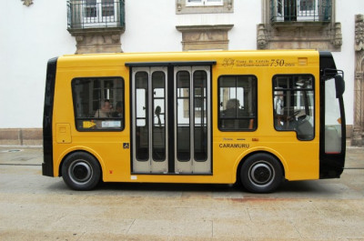 Caramuru, o autocarro elétrico de Viana do Castelo. Foto da Câmara Municipal de Viana do Castelo.
