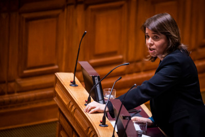 Catarina Martins no debate quinzenal desta quarta-feira, 4 de março de 2020 - Foto de José Sena Goulão/Lusa