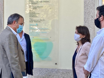 Catarina Martins e Moisés Ferreira na ARS Norte. Foto esquerda.net