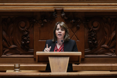 Catarina Martins no debate do Estado da Nação, 24 de julho de 2020 - Foto de Mário Cruz/Lusa