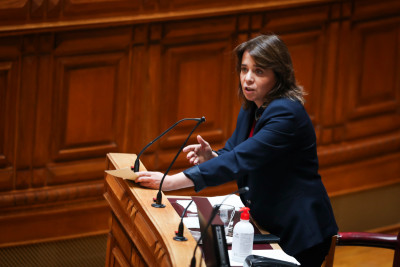 Catarina Martins no debate com o primeiro-ministro,  de junho de  - Foto de José Sena Goulão / Lusa