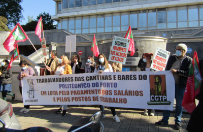Trabalhadores do IPP em protesto