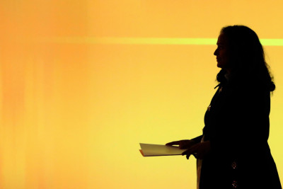 Isabel dos Santos durante a inauguração da Unidade Mobilidade Elétrica EFACEC, na Maia, 05 de fevereiro de 2018.