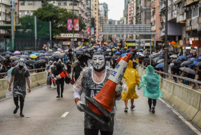Protesto em Hong Kong