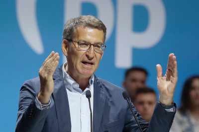 Alberto Núñez Feijóo, líder do PP espanhol.