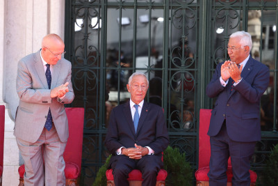 Augusto Santos Silva, Marcelo Rebelo de Sousa e António Costa.