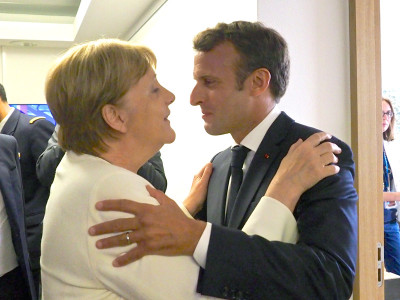 Angela Merkel e Emmanuel Macron