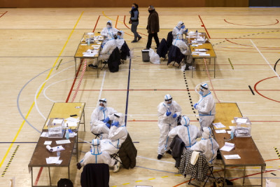 Eleições autonómicas na Catalunha, 14 de fevereiro de 2021 – Foto de Quique Garcia Lusa/Epa