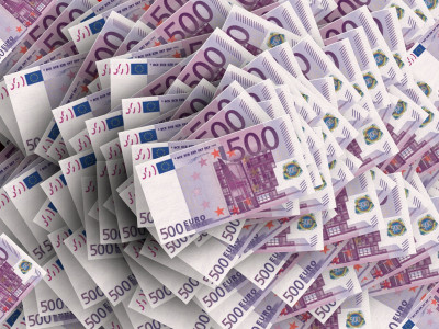 Notas de 500 euros.