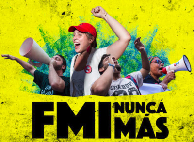 "FMI nunca mais" palavra de ordem amplamente divulgada na Argentina 