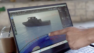 Modelo 3D interativo da traineira criado pela agência de investigação Forensis.