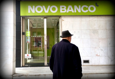 Agência do Novo Banco. Foto de Paulete Matos.