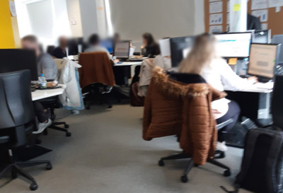 Trabalhadores do call-center