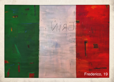 Bandeira da Irlanda. Ilustração de Frederico Mira George. 2019