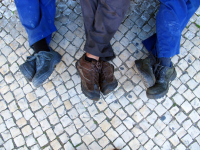 Trabalhadores. Foto de Paulete Matos.
