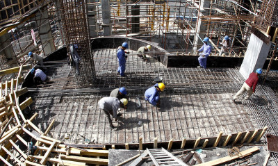 Trabalhadores migrantes no Qatar. Foto: International Labour Organization/Flickr.