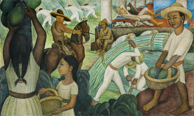 Caña de Azucar, 1931, por Diego Rivera.